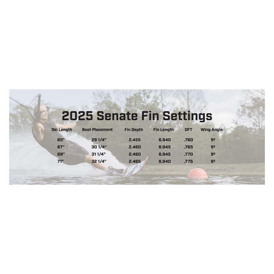 Radar Graphite Senate Slalom Ski w/ Vector BOA Binding and Vector BOA Adjustable Rear Toe Plate