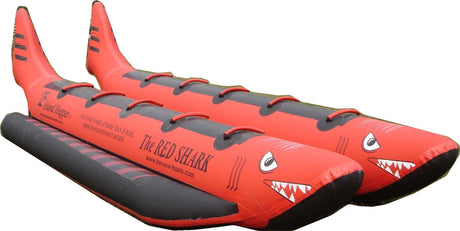 Island Hopper Red Shark Heavy Commercial Banana Sled - 10 person