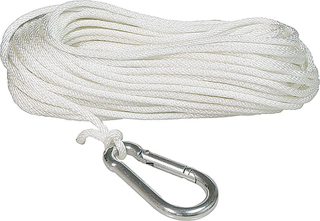 Anchor Line 3/16" x 100' - Solid Braid Nylon